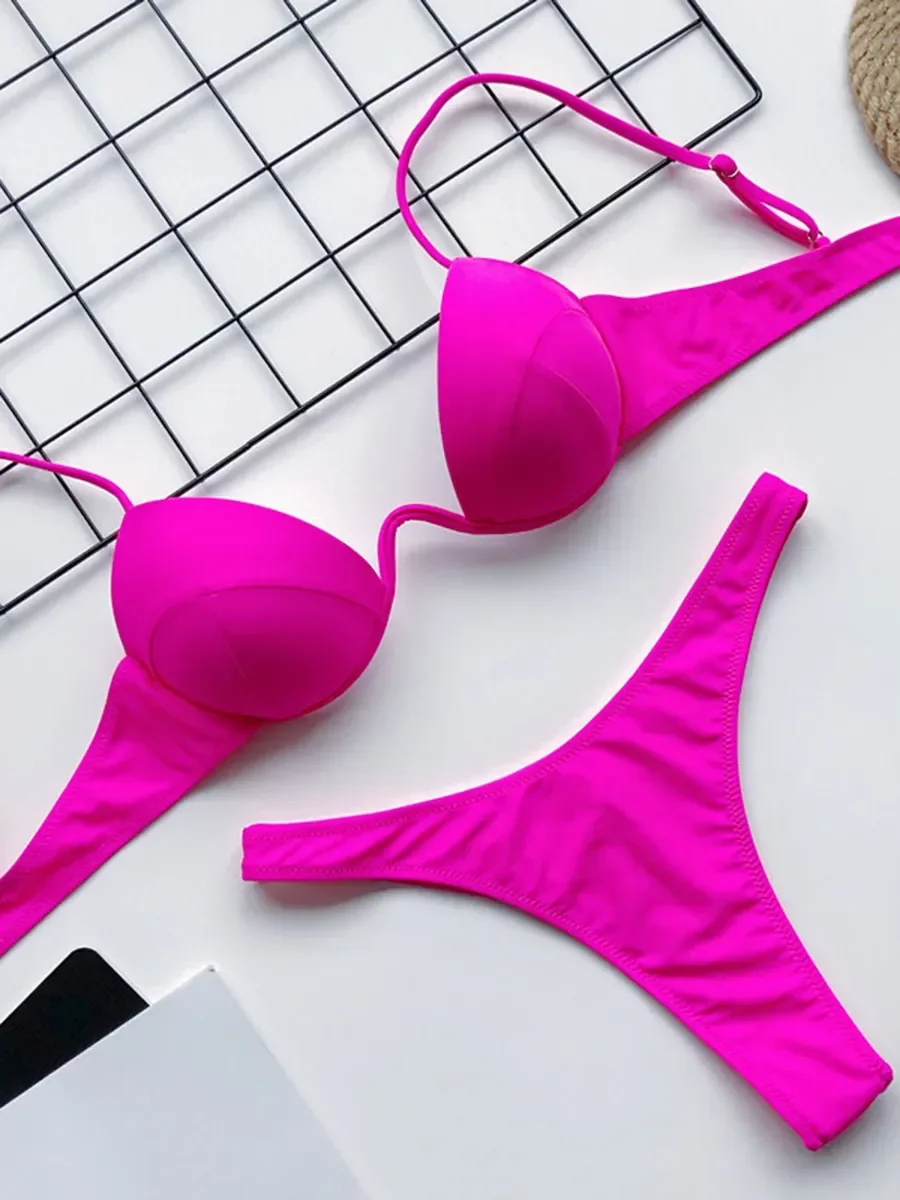 Underwire Bra Padded - 섹시한 V-바 언더 와이어 브래지어 컵