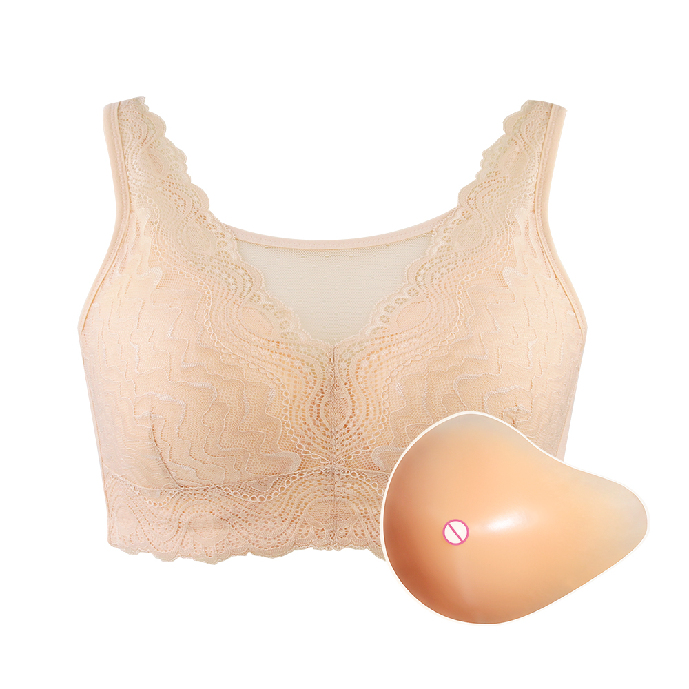 유방 절제 수술 후용 인조 유방 형태의 실리콘 가슴을  - Mastectomy Bra Pocket 리뷰 및 가격