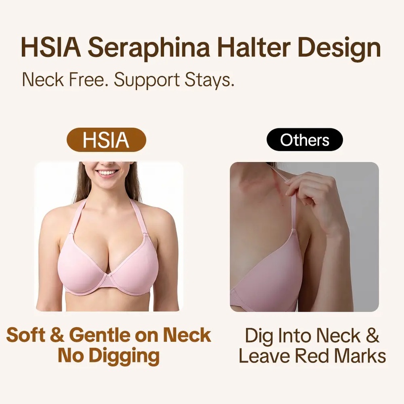 HSIA 세라피나 5웨이 멀티웨이 홀터넥 미니마이저 브 - Underwire Bra Padded 리뷰 및 가격