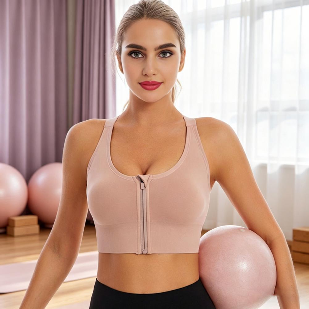 여성용 하이 임팩트 스포츠 브라, 지퍼 프론트 레이서백 - Sports Bra Racerback 리뷰 및 가격